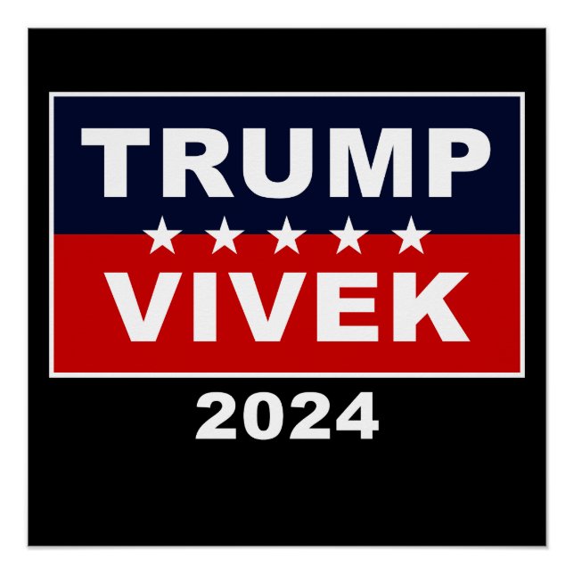 Póster EUA Trump Vivek 2024 (Frente)
