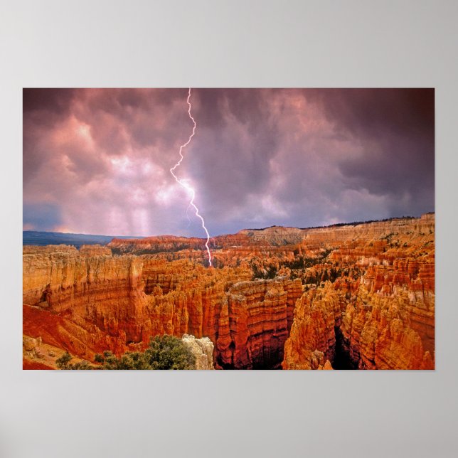 Póster EUA, Utah, Parque Nacional Bryce Canyon. (Frente)