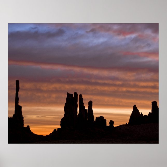 Póster EUA, Utah, Parque Nacional Monument Valley. 2 (Frente)