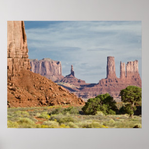Póster EUA, Utah, Parque Tribal Navajo Monument Valley.