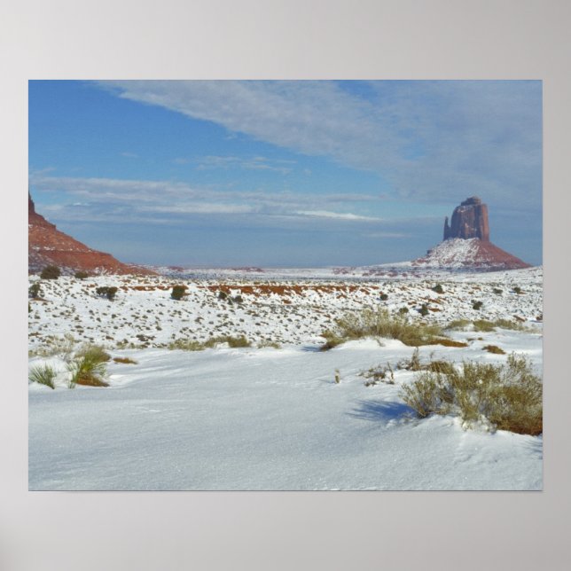 Póster EUA, Utah, Vale do Monumento. Programas Sagebrush (Frente)