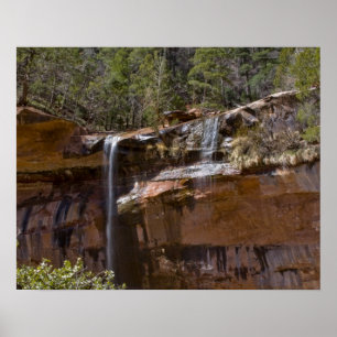 Poster EUA, Utah, Zion National Park, Water Falls at
