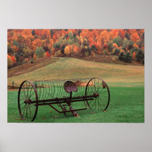 Póster EUA, Vermont, Fazenda.