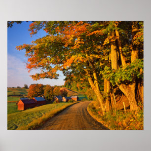 Poster EUA, Vermont, Woodstock do Sul