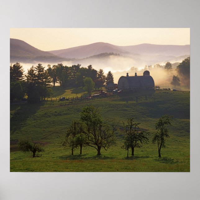 Póster EUA, Virgínia, Condado de Giles, Fazenda (Frente)