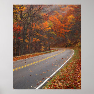 Póster EUA, Virgínia, Parque Nacional Shenandoah, Skyline
