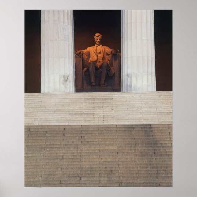 Póster EUA, Washington Dc, Memorial Lincoln (Frente)