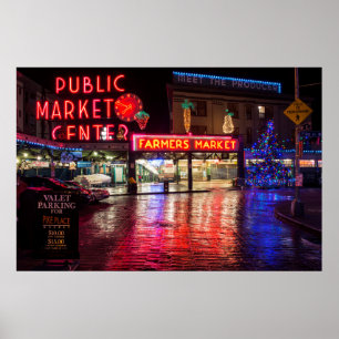 Póster EUA, Washington, Seattle, Pike Place Market
