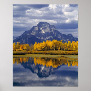 Poster EUA, Wyoming, Grand Teton NP. Contra o