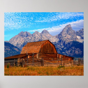 Póster EUA, Wyoming, Parque Nacional Grand Teton.