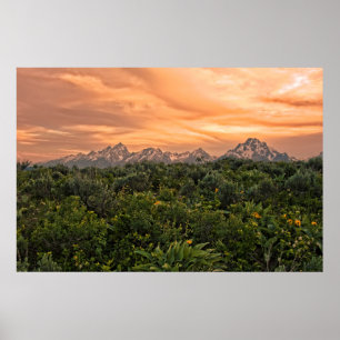 Poster EUA, Wyoming, Parque Nacional Grand Teton 1