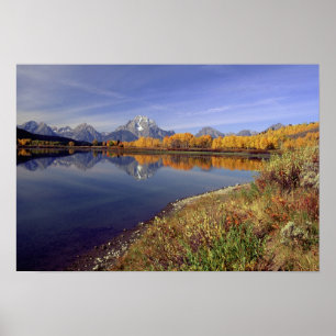 Póster EUA, Wyoming, Parque Nacional Grand Teton. Mt.