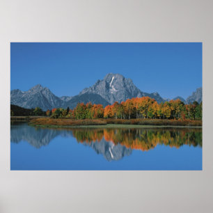 Póster EUA, Wyoming, Parque Nacional Grand Tetons em