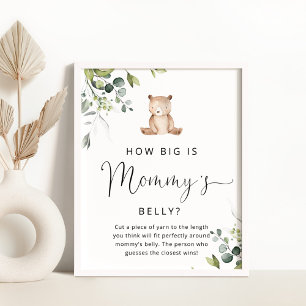 Poster Eucalipto aguenta o tamanho do jogo da barriga de 