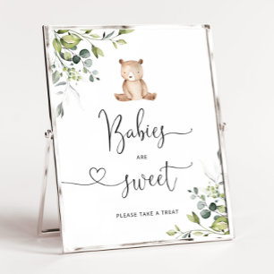 Poster Eucalyptus bear Bebês são doces para dar uma olh