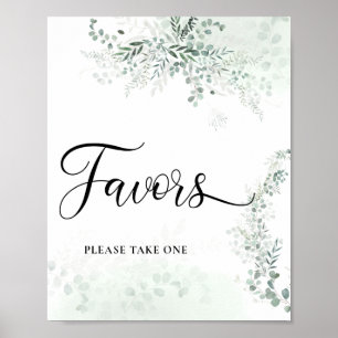 Poster Eucalyptus Botanical Favors Por Favor Tome Um