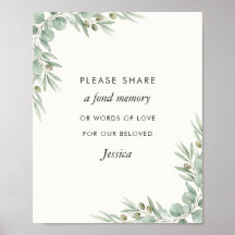 Eucalyptus Celebration of Life Share a Memory