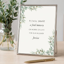 Eucalyptus Celebration of Life Share a Memory