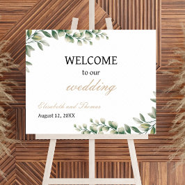 Poster Eucalyptus Deixa Sinal Elegante De Boas-Vindas