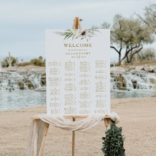 Poster Eucalyptus Dourado Sentado Geométrico Alfabético