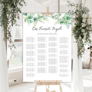 Poster Eucalyptus Garden Casamento Alfabético