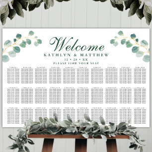 Poster Eucalyptus Greenery 30 Assentos de Mesa