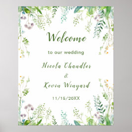 Poster Eucalyptus Greenery deixa casamento