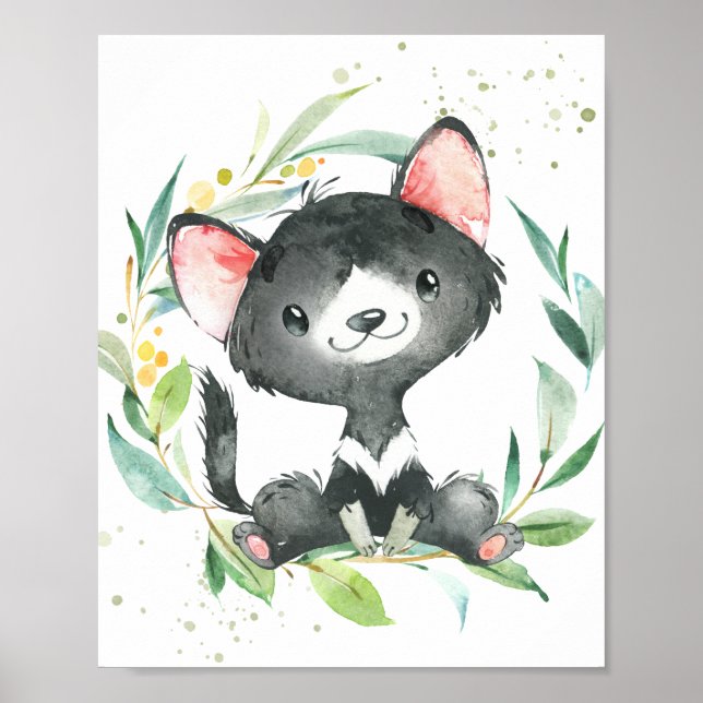 Poster Eucalyptus Greeneryptus Kids Wall Art (Frente)