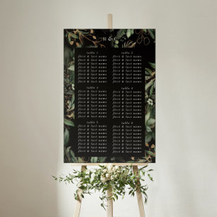 Poster Eucalyptus Premium Wedding Negra Elegante Onyx