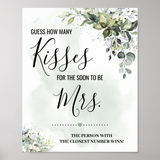 Poster Eucalyptus Quantos beijos para em breve assinar (Frente)