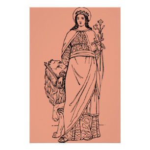 Póster Eufemia santo Virgem e mártir louvados