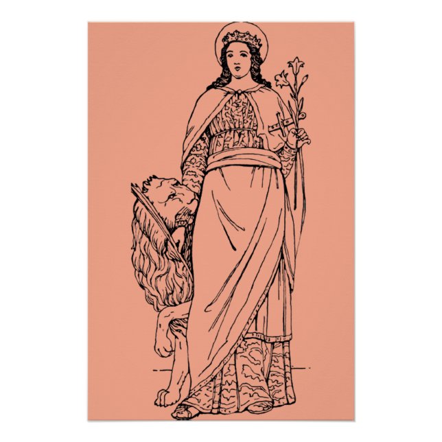Póster Eufemia santo Virgem e mártir louvados (Frente)
