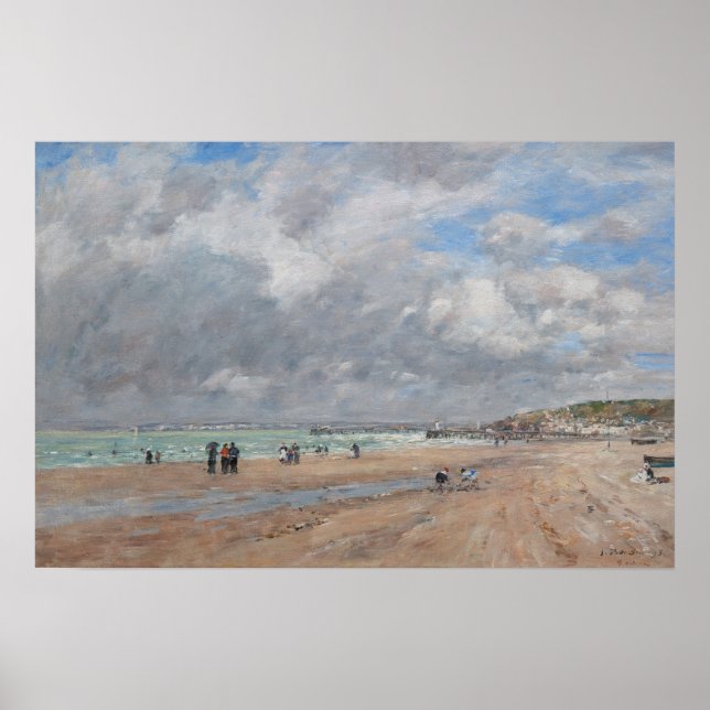 Poster Eugene Boudin - A Praia de Deauville (Frente)