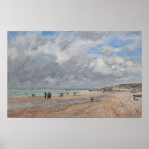 Poster Eugene Boudin - A praia em Deauville