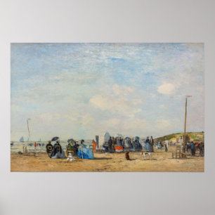 Poster Eugene Boudin - Reunião na Praia