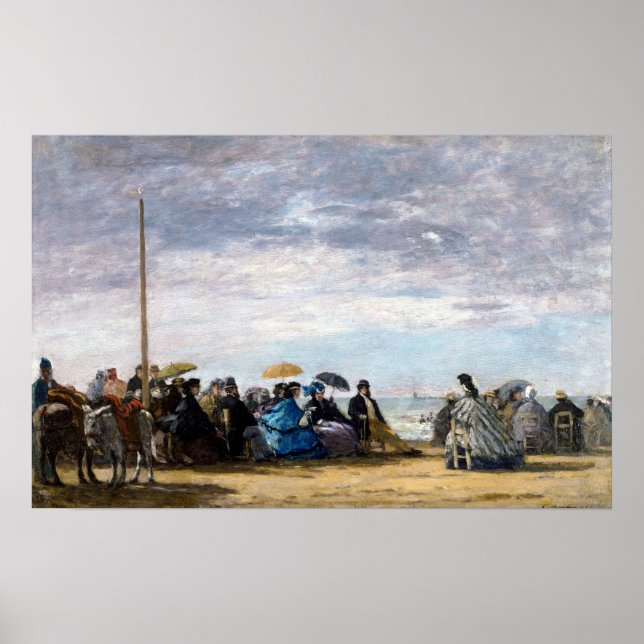 Poster Eugene Boudin The Beach (Frente)
