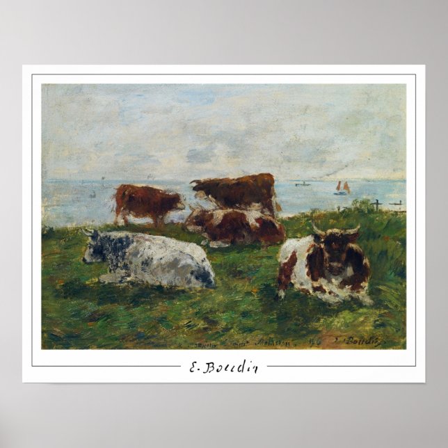 Poster Eugène Boudin Zedign Cartaz de Arte #174-2 (Frente)