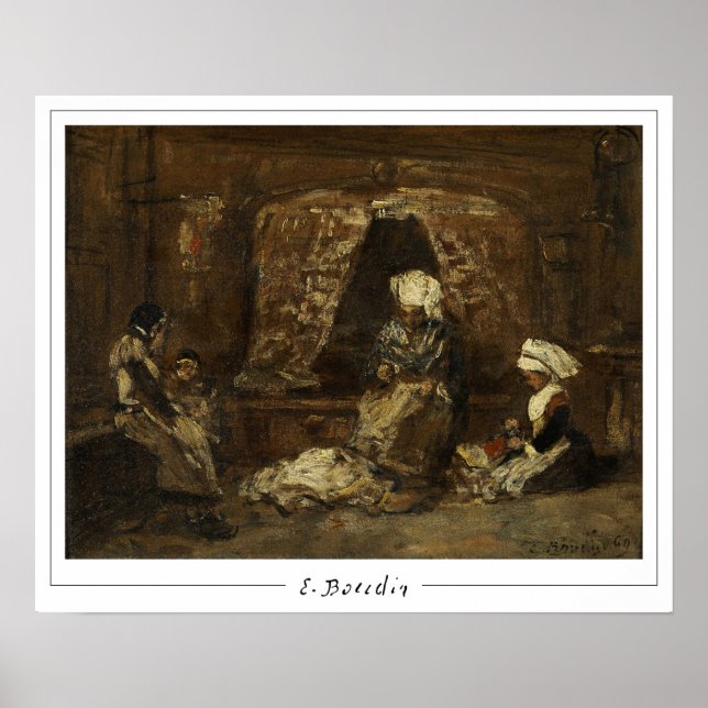 Poster Eugène Boudin Zedign Cartaz de Arte #19-2 (Frente)