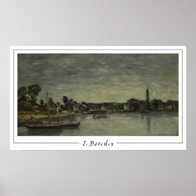 Poster Eugène Boudin Zedign Cartaz de Arte #244-2 (Frente)