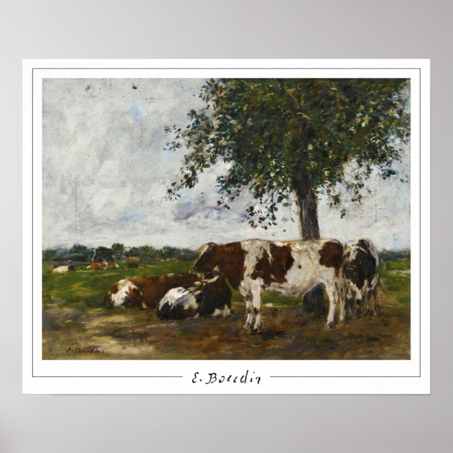 Poster Eugène Boudin Zedign Cartaz de Arte #25-2 (Frente)