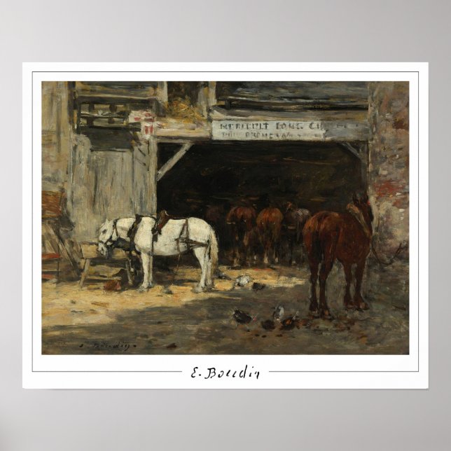 Poster Eugène Boudin Zedign Cartaz de Arte #274-2 (Frente)