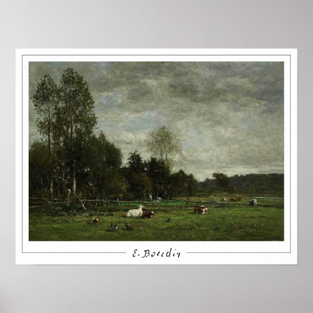 Poster Eugène Boudin Zedign Cartaz de Arte #27-2 (Frente)