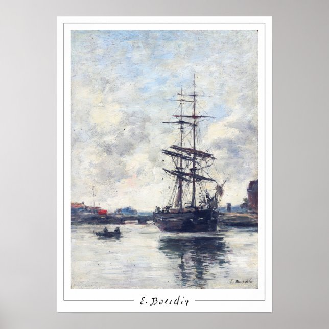 Poster Eugène Boudin Zedign Cartaz de Arte #418-2 (Frente)