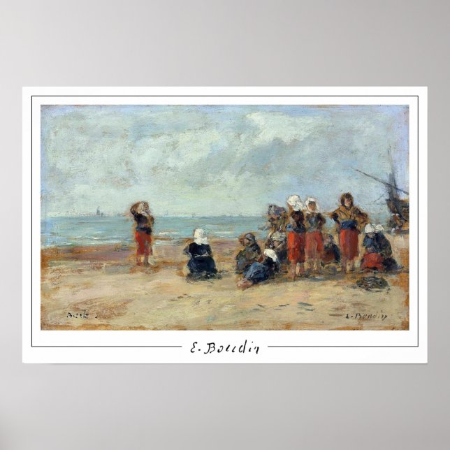Poster Eugène Boudin Zedign Cartaz de Arte #494-2 (Frente)