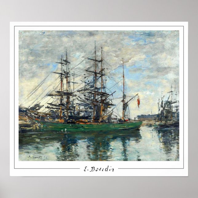 Poster Eugène Boudin Zedign Cartaz de Arte #8 (Frente)