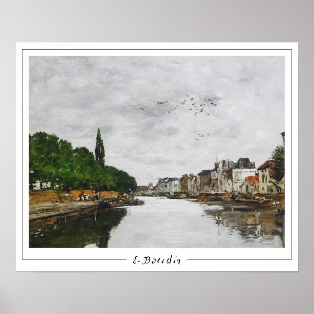 Poster Eugène Boudin Zedign Cartaz de Arte #89-2 (Frente)