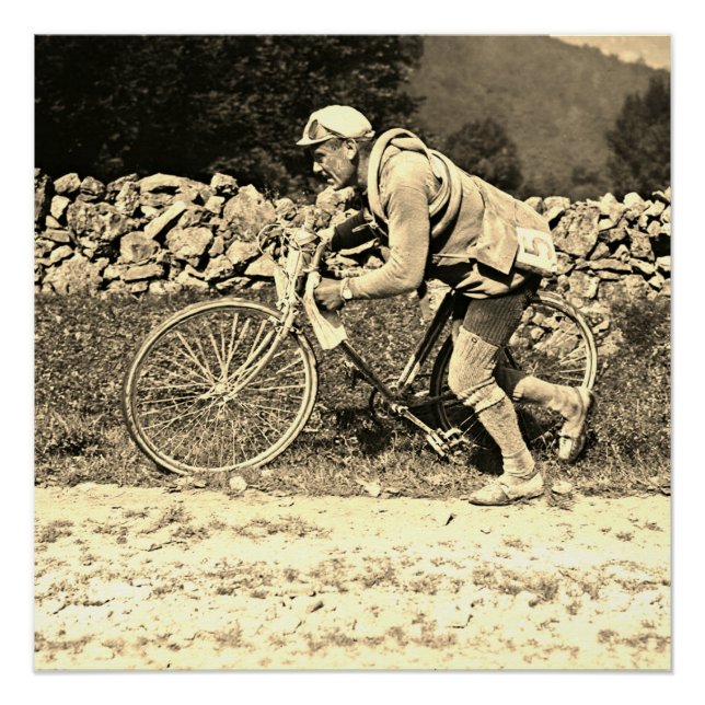 Póster Eugene Christophe Tour de France 1922 Aubisque (Frente)