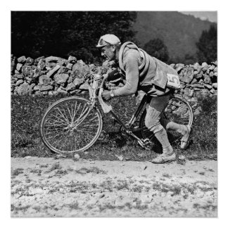 Póster Eugene Christophe Tour de France 1922 Aubisque