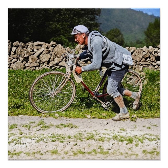 Póster Eugene Christophe Tour de France 1922 Aubisque (Frente)