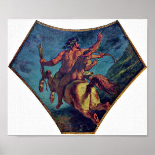 Póster Eugene Delacroix - educação de Achilles